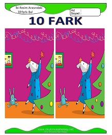İki Resim Arasındaki Farkı Bul Etkinliği